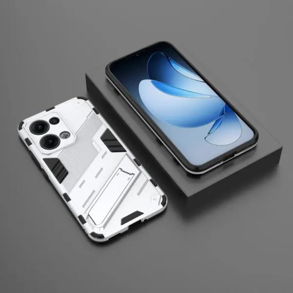 BIB Ochranný obal so stojanom pre Oppo Reno13 5G biely