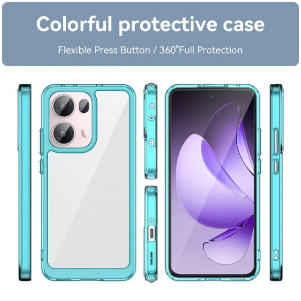 CRYSTAL Ochranný obal pre Oppo Reno13 Pro 5G tyrkysový