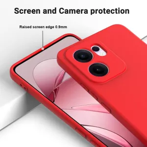 RUBBER Ochranný obal pre Oppo Reno13 F 5G / Reno13 FS 5G červený