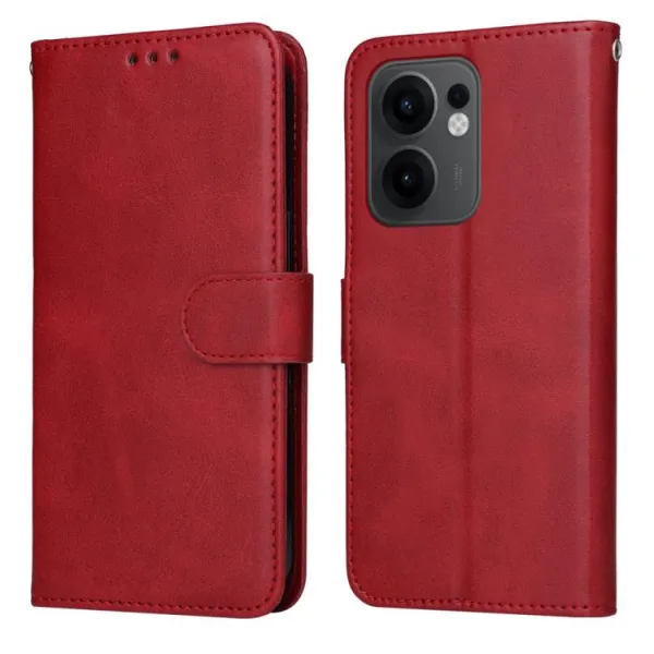 SMOOTH Peňaženkové puzdro pre Oppo Reno13 F 5G / Reno13 FS 5G červené