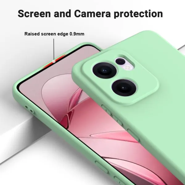 RUBBER Ochranný obal pre Oppo Reno13 F 5G / Reno13 FS 5G zelený