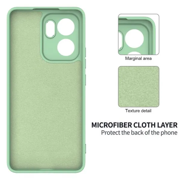 RUBBER Ochranný obal pre Oppo Reno13 F 5G / Reno13 FS 5G zelený