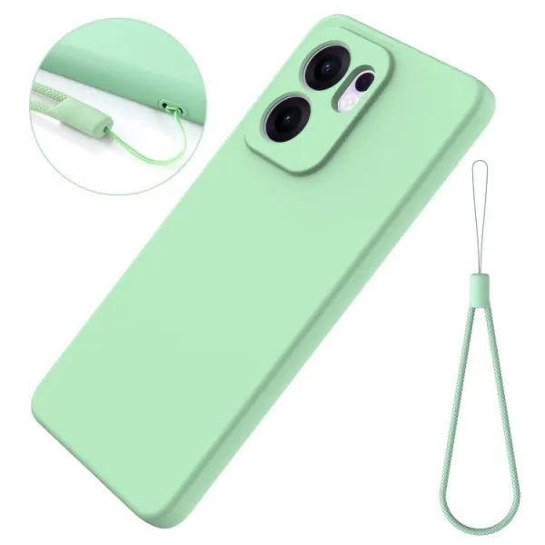 RUBBER Ochranný obal pre Oppo Reno13 F 5G / Reno13 FS 5G zelený