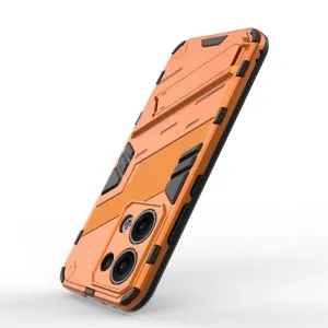 BIB Ochranný obal so stojanom pre Oppo Reno13 5G oranžový