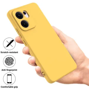 RUBBER Ochranný obal pre Oppo Reno13 F 5G / Reno13 FS 5G žltý