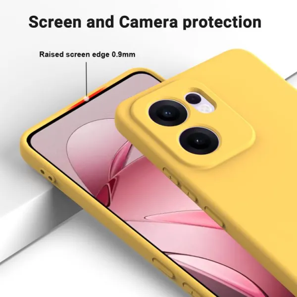 RUBBER Ochranný obal pre Oppo Reno13 F 5G / Reno13 FS 5G žltý