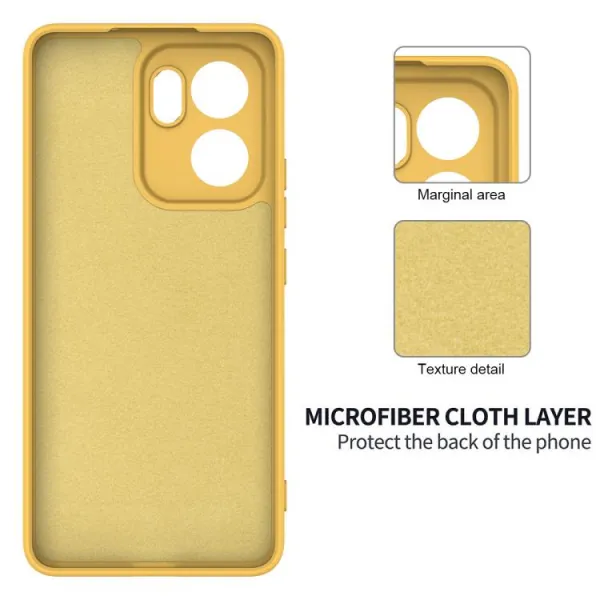 RUBBER Ochranný obal pre Oppo Reno13 F 5G / Reno13 FS 5G žltý