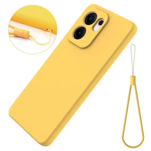 RUBBER Ochranný obal pre Oppo Reno13 F 5G / Reno13 FS 5G žltý