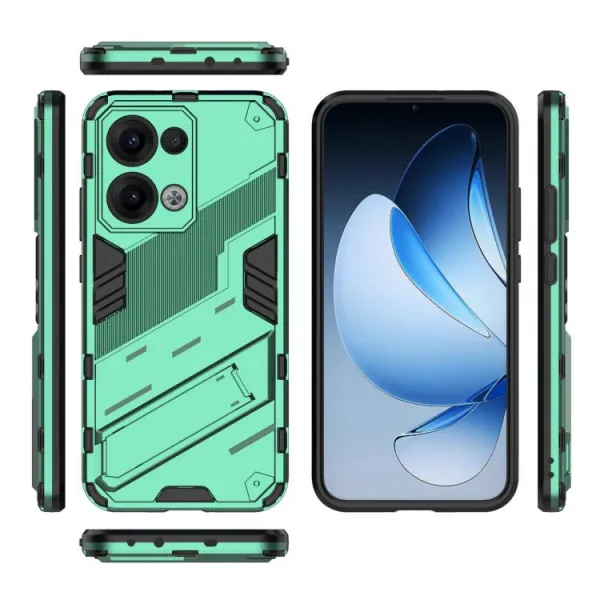BIB Ochranný obal so stojanom pre Oppo Reno13 5G zelený