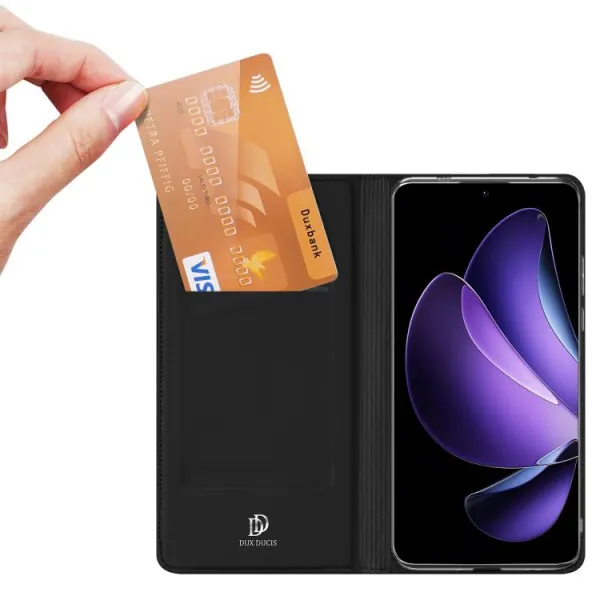 DUX Zaklápacie puzdro pre Oppo Reno13 F 5G / Reno13 FS 5G čierne