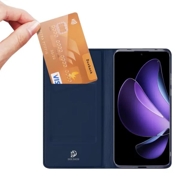 DUX Zaklápacie puzdro pre Oppo Reno13 F 5G / Reno13 FS 5G modré