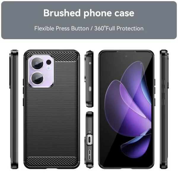 FLEXI TPU Ochranný kryt Oppo Reno13 F 5G / Reno13 FS 5G čierny