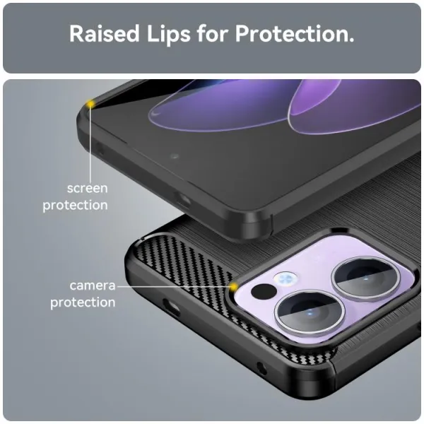 FLEXI TPU Ochranný kryt Oppo Reno13 F 5G / Reno13 FS 5G čierny