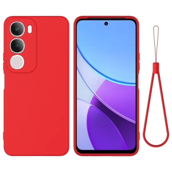 RUBBER Ochranný obal pre Vivo Y19s červený