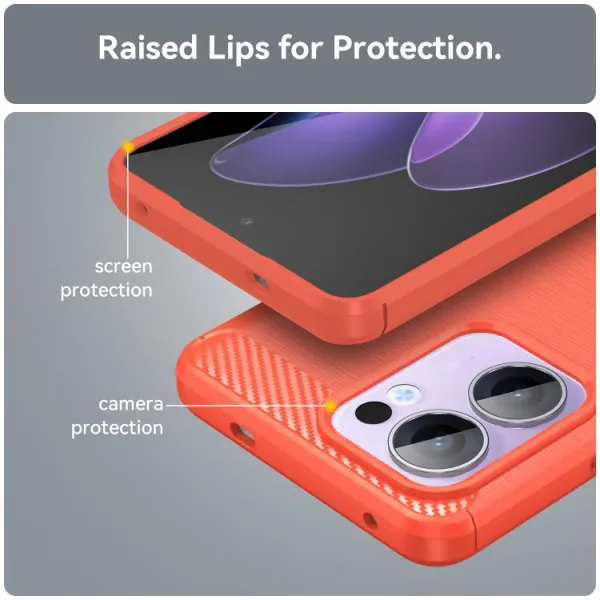 FLEXI TPU Ochranný kryt Oppo Reno13 F 5G / Reno13 FS 5G červený