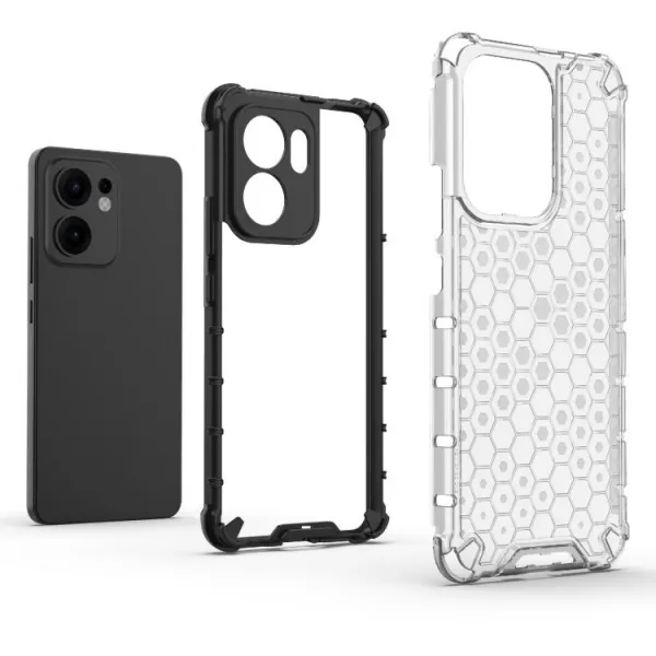 HONEYCOMB Ochranný kryt Oppo Reno13 F 5G / Reno13 FS 5G červený