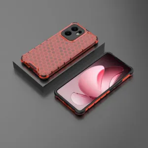 HONEYCOMB Ochranný kryt Oppo Reno13 F 5G / Reno13 FS 5G červený