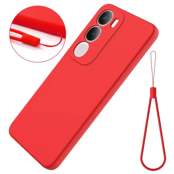RUBBER Ochranný obal pre Vivo Y19s červený