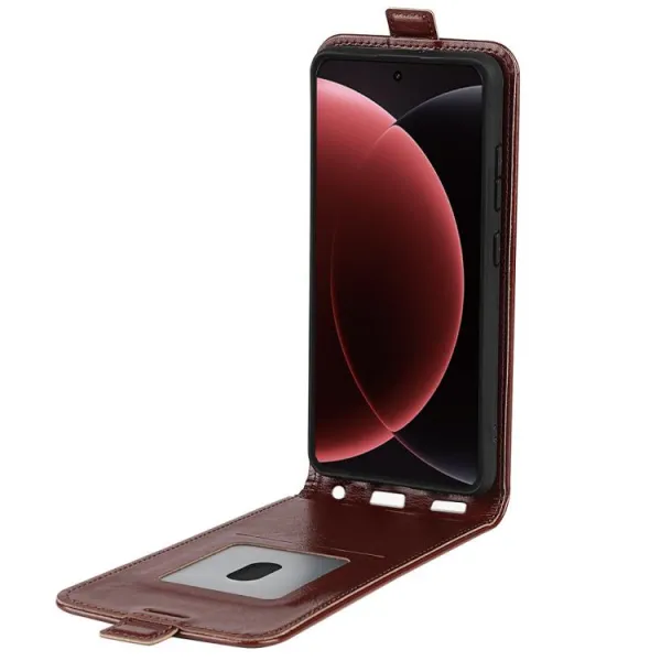 Vyklápacie puzdro pre Xiaomi 15 Ultra hnedé