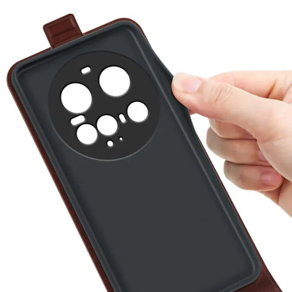 Vyklápacie puzdro pre Xiaomi 15 Ultra hnedé