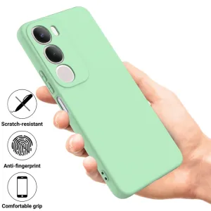 RUBBER Ochranný obal pre Vivo Y19s zelený