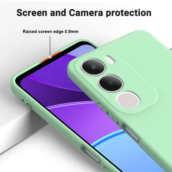 RUBBER Ochranný obal pre Vivo Y19s zelený
