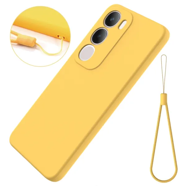 RUBBER Ochranný obal pre Vivo Y19s žltý