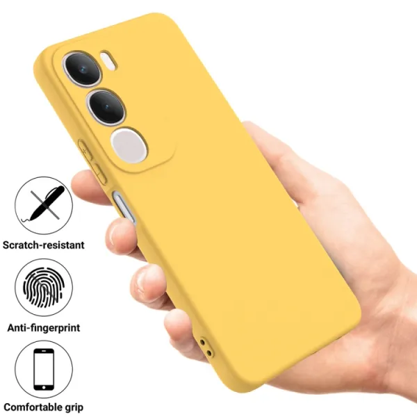 RUBBER Ochranný obal pre Vivo Y19s žltý