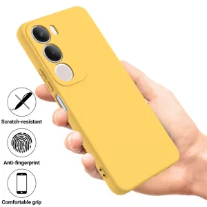 RUBBER Ochranný obal pre Vivo Y19s žltý