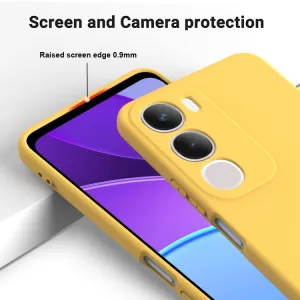 RUBBER Ochranný obal pre Vivo Y19s žltý