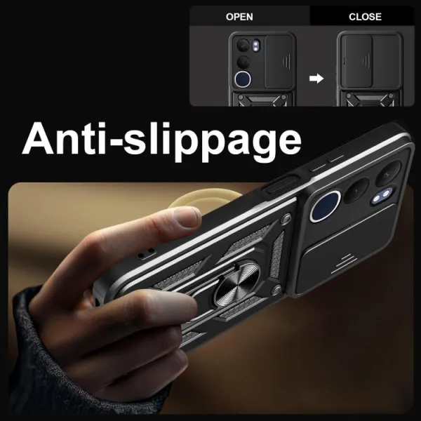 RING CAMERA Kryt s držiakom pre Vivo Y19s čierny