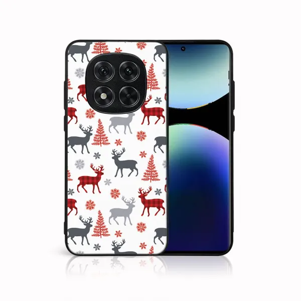 MY ART Kryt s vianočným dizajnom Xiaomi Redmi Note 14 Pro 5G DEER (068)