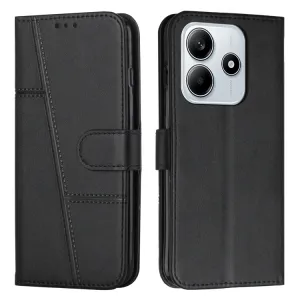 STITCHED Peňaženkový kryt pre Xiaomi Redmi Note 14 5G čierny