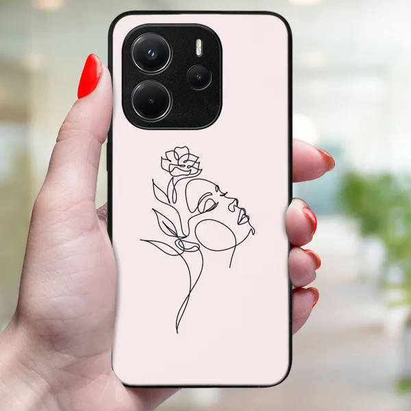 MY ART Ochranný kryt pre Xiaomi Redmi Note 14 ROSE GIRL (198)