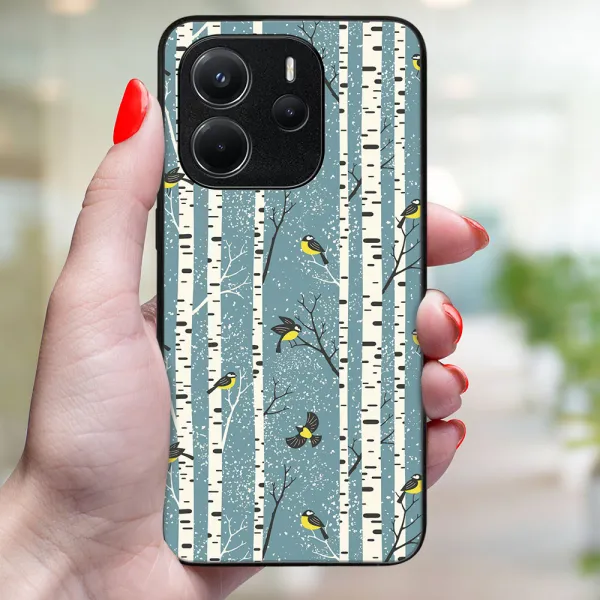 MY ART Kryt s vianočným dizajnom Xiaomi Redmi Note 14 BIRCH (072)