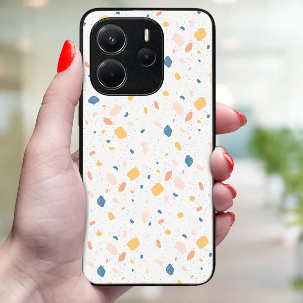 MY ART Ochranný kryt pre Xiaomi Redmi Note 14 ORANGE TERRAZZO (165)