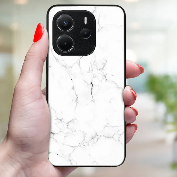 MY ART Ochranný kryt pre Xiaomi Redmi Note 14 WHITE MARBLE (144)
