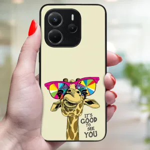 MY ART Ochranný kryt pre Xiaomi Redmi Note 14 GIRAFFE (180)