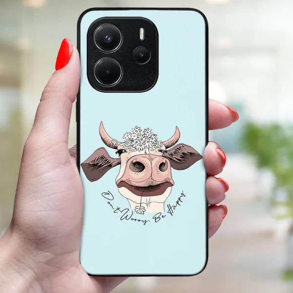 MY ART Ochranný kryt pre Xiaomi Redmi Note 14 HAPPY COW (181)