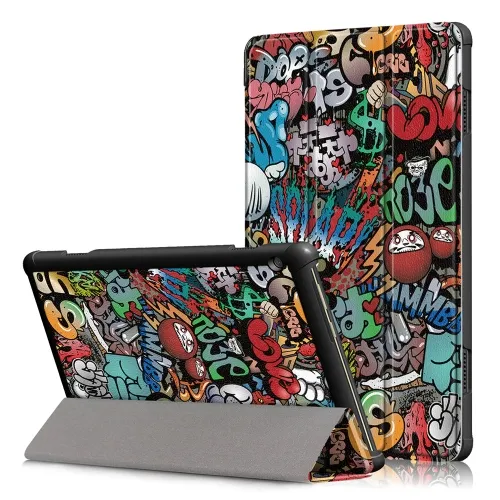 ART Zaklápací obal Lenovo Tab M10 (X605F / X505L / X505F / ZA4G0019CZ / ZA480034CZ)  SCRAWL PATTERN