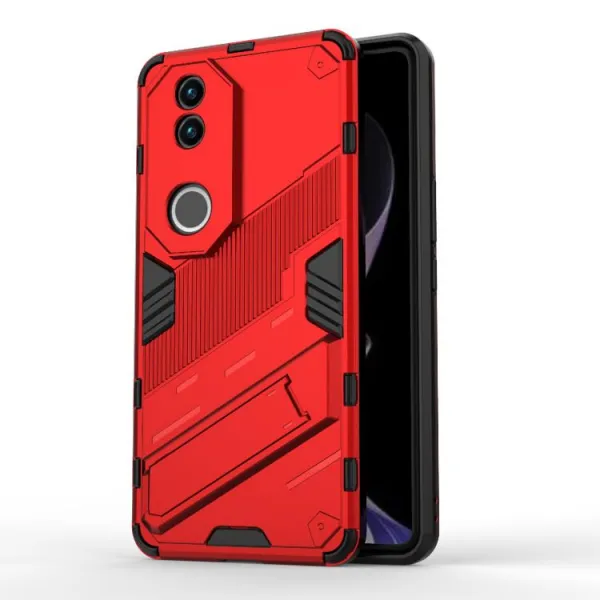 BIB Ochranný obal so stojanom pre Vivo V50 5G červený