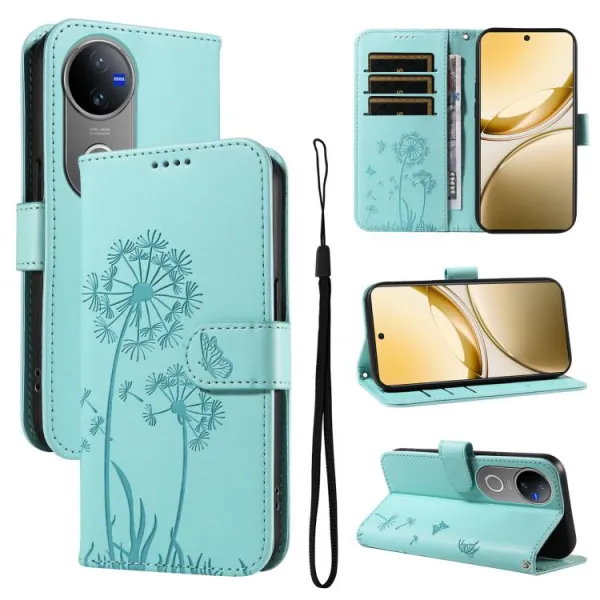 ART DANDELION Peňaženkové puzdro pre Vivo V50 5G mentolové