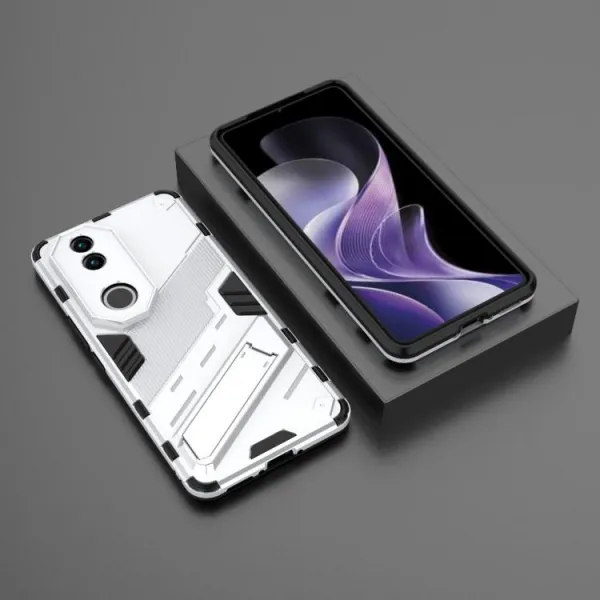 BIB Ochranný obal so stojanom pre Vivo V50 5G biely