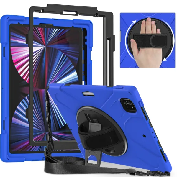 SOLID Odolný kryt pre Apple iPad Pro 12.9 2022 / 2021 modrý