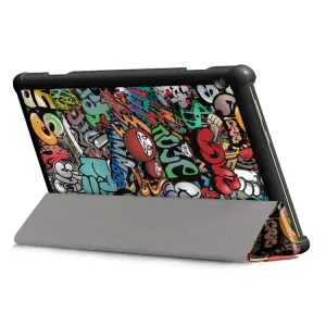 ART Zaklápací obal Lenovo Tab M10 (X605F / X505L / X505F / ZA4G0019CZ / ZA480034CZ)  SCRAWL PATTERN