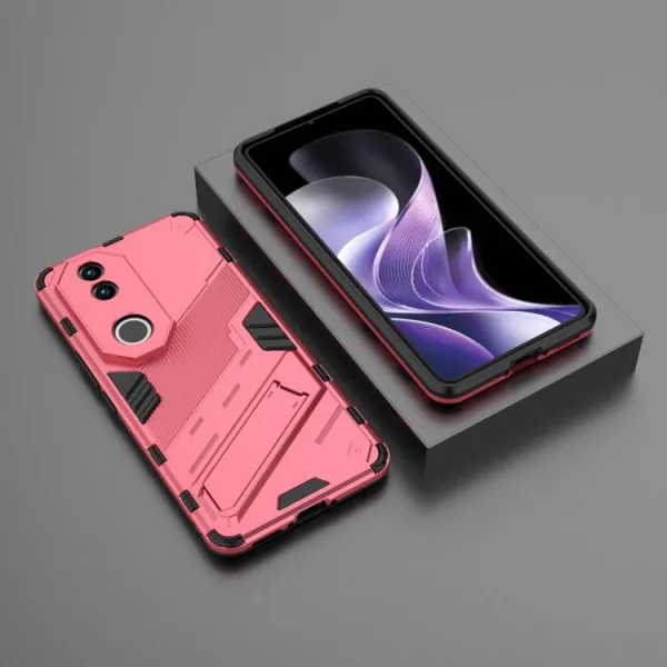 BIB Ochranný obal so stojanom pre Vivo V50 5G ružový