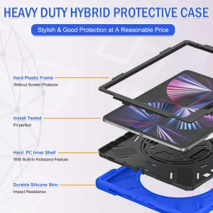 SOLID Odolný kryt pre Apple iPad Pro 12.9 2022 / 2021 modrý