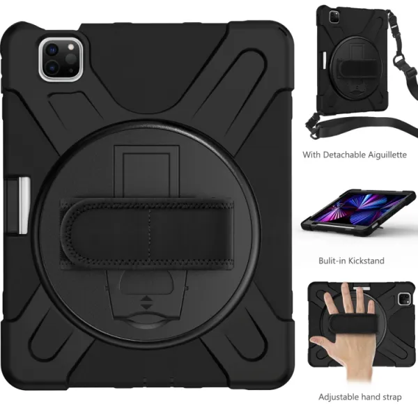 SOLID Odolný kryt pre Apple iPad Pro 11 (2022 / 2021 / 2020 / 2018) čierny