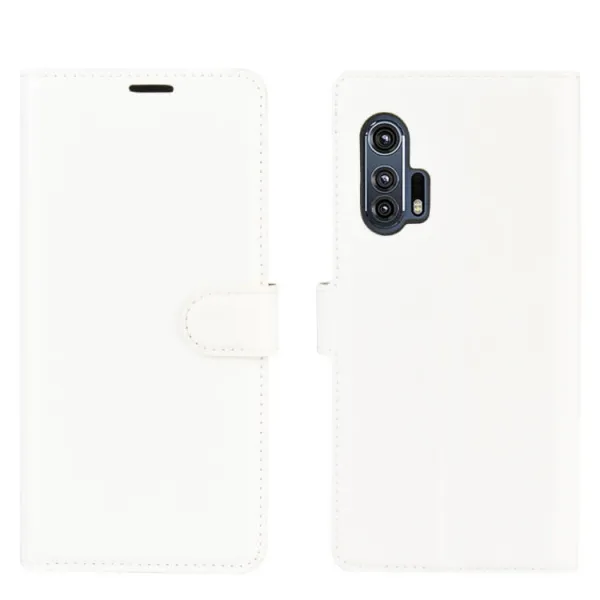 LITCHI Peňaženkový kryt Motorola Edge Plus biely