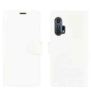 LITCHI Peňaženkový kryt Motorola Edge Plus biely